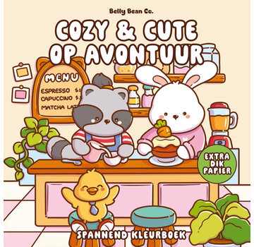 Cozy & cute kleurboek Belly Bean Co. - Cozy & cute op avontuur