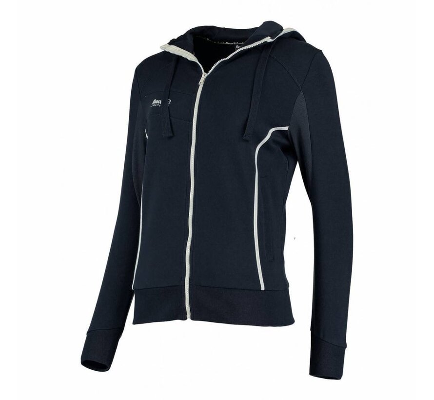 Kate Hooded Zip Sweat Navy