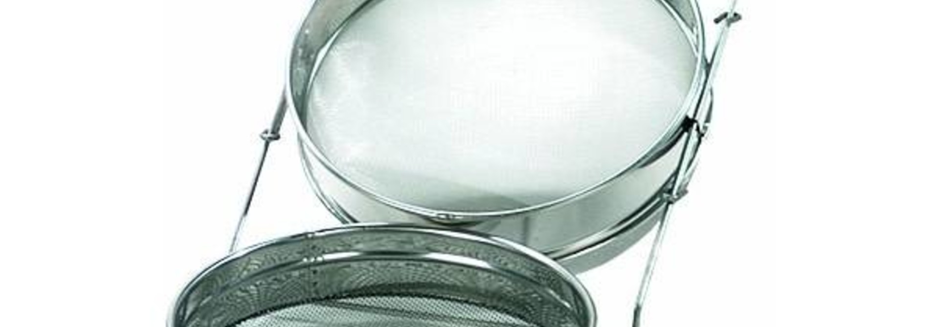 Dubbele inox zeef - ø 22cm