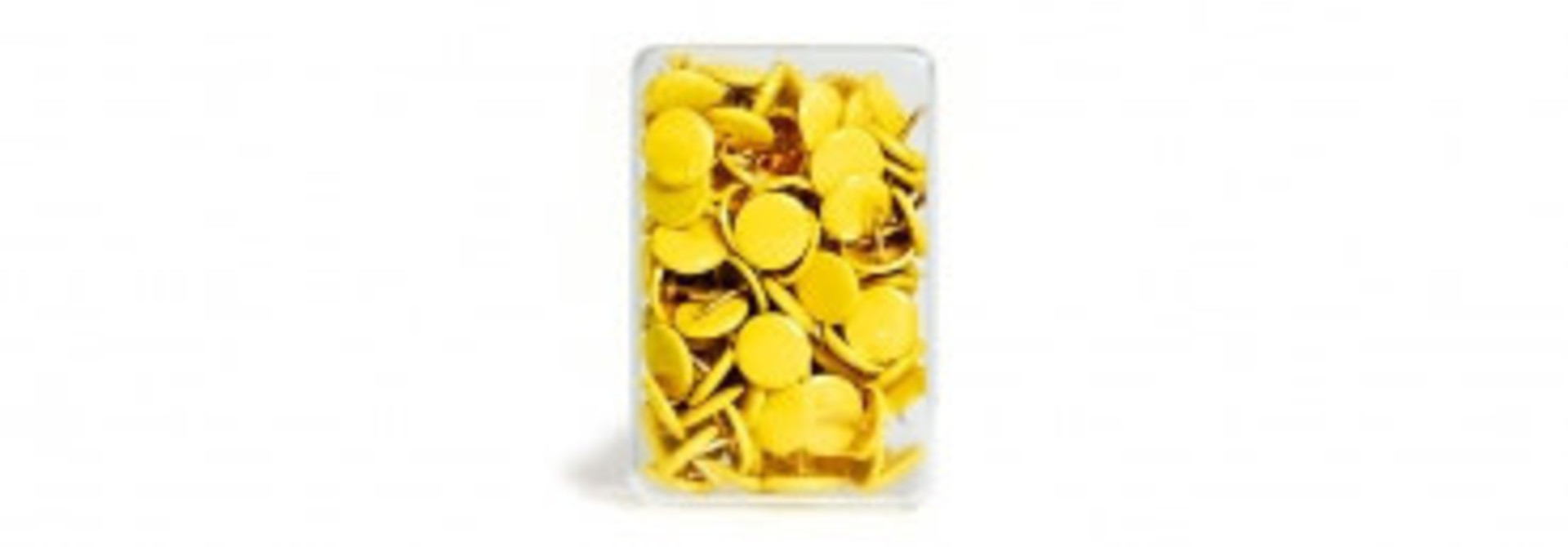 Thumbtacks yellow - 100 pieces
