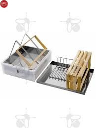 Uncapping tray with lid, uncapping stand and frame holder,2 persons-1