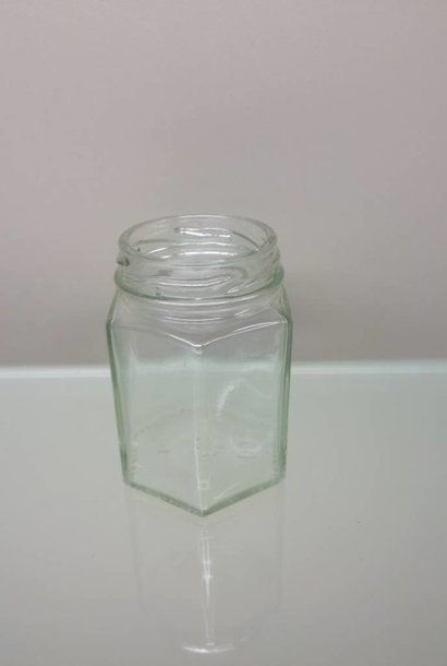 Hexagonal jar 125 gr (72 pieces)