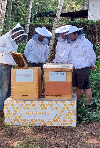 Bedrijfssponsoring bijenkolonie - op locatie