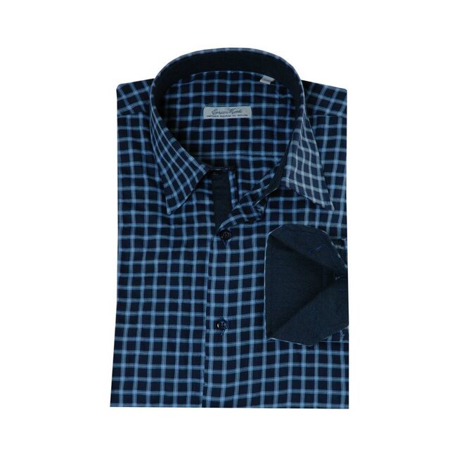 Tessitura Monti Monti blaues Hemd Country