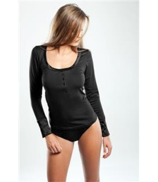 Cesare Paciotti Schwarzes Top runder Hals Cesare Paciotti