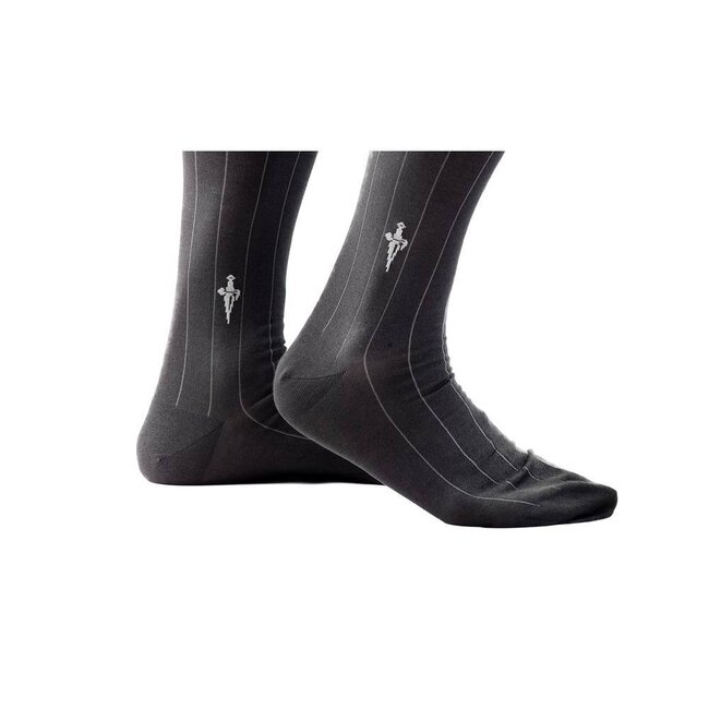 Cesare Paciotti Aqua graue Socken mit grauen Streife