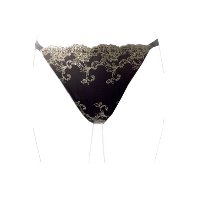 AMBRA AMBRA Tanga Fashion Black / ivory