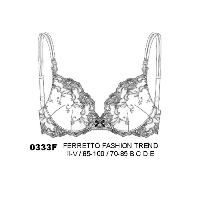 AMBRA Beugel BH Platinum Fashion zwart