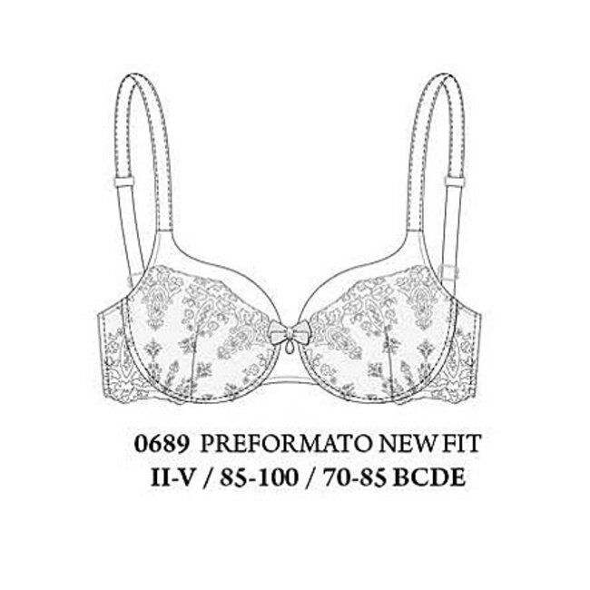 AMBRA SET (+ voorgevormde.BH Brasiliano) -Delice Weiß