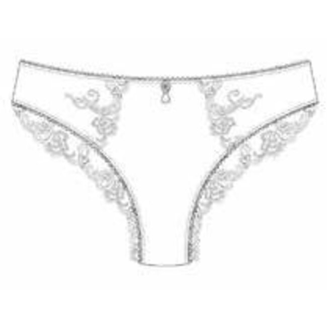 AMBRA SET (Öldruck BH + brasilense) Silk Fuchsia-red