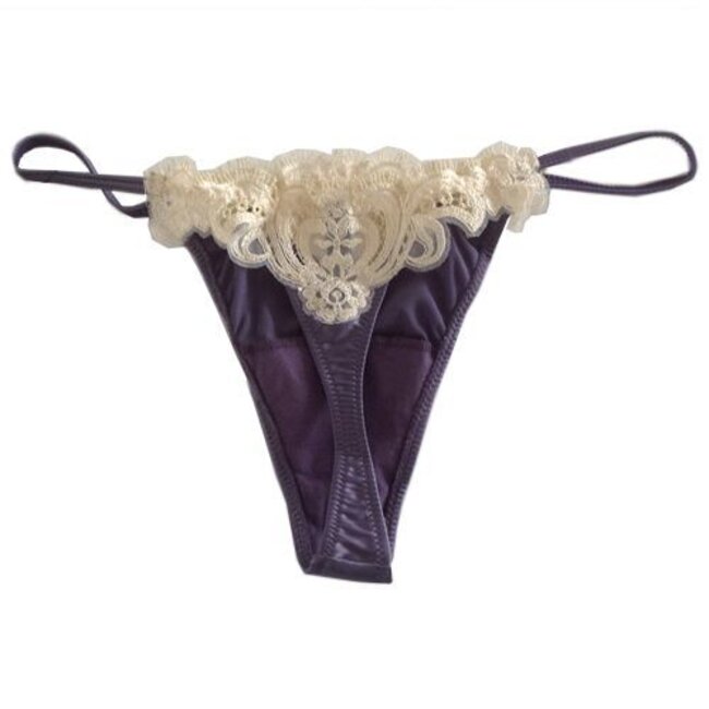 AMBRA AMBRA SET (Öl Push BH + tanga) Etoile Violett