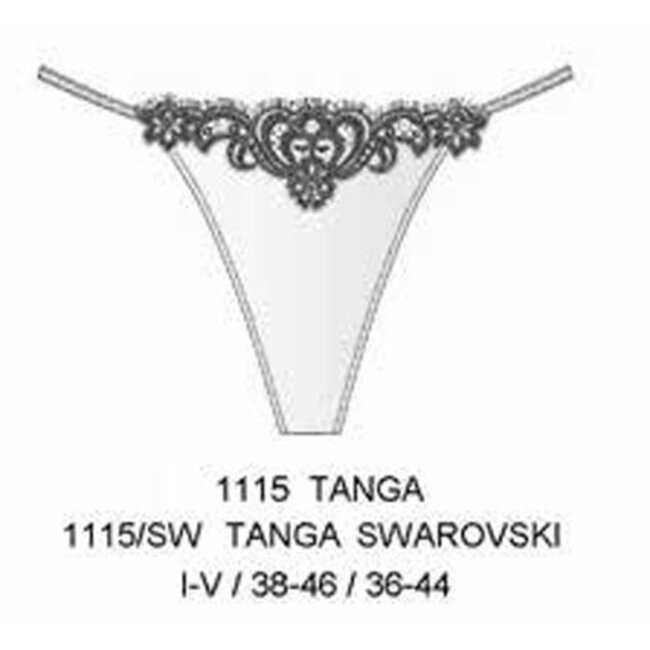 AMBRA AMBRA SET (Öl Push BH + tanga) Etoile Violett