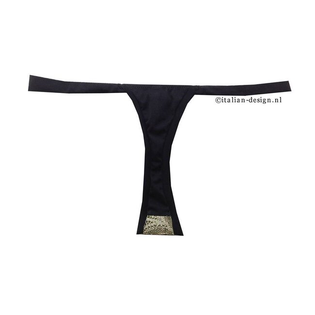 AMBRA SET · (bra top + thong) · Lurex · gold