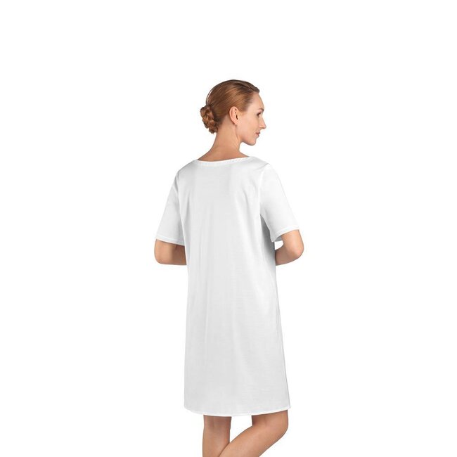 Hanro Damen·nachtkleid·cotton·de·luxe·grau