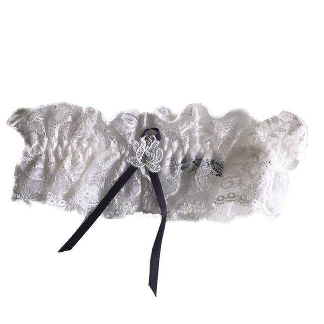 AMBRA Kousenband·Chantilly·kant·Wit