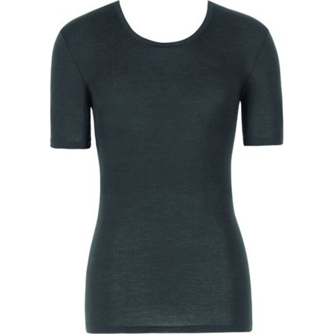 Hanro Herren·shirt·r/n·s/slv·Hanro·Woolen·Silk·grau·73401