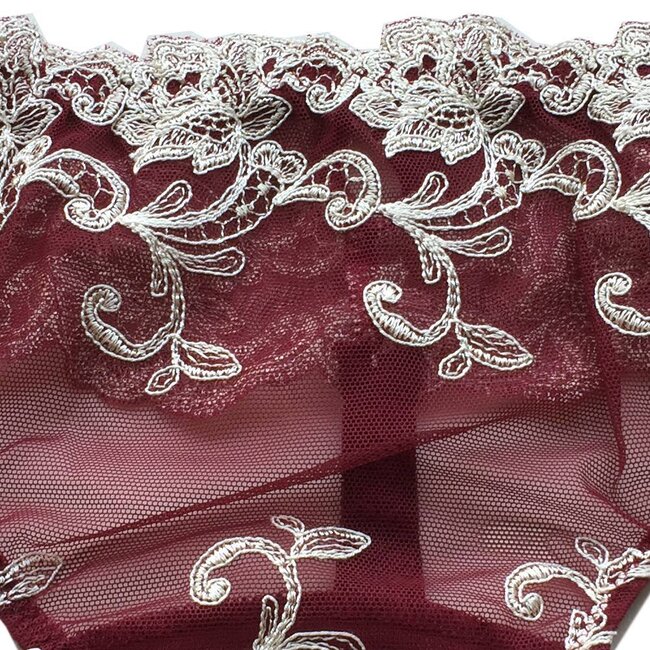 AMBRA String Platinum burgundy red