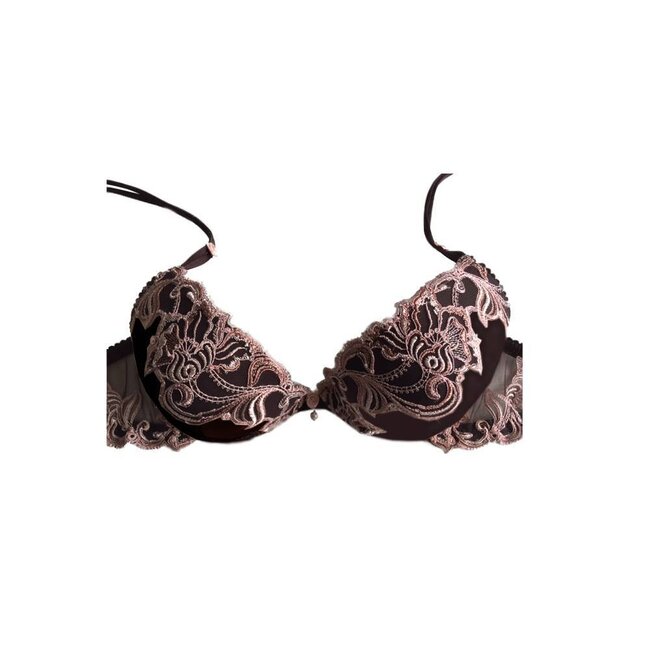 AMBRA BH oil push · Silk · Flowers · brown