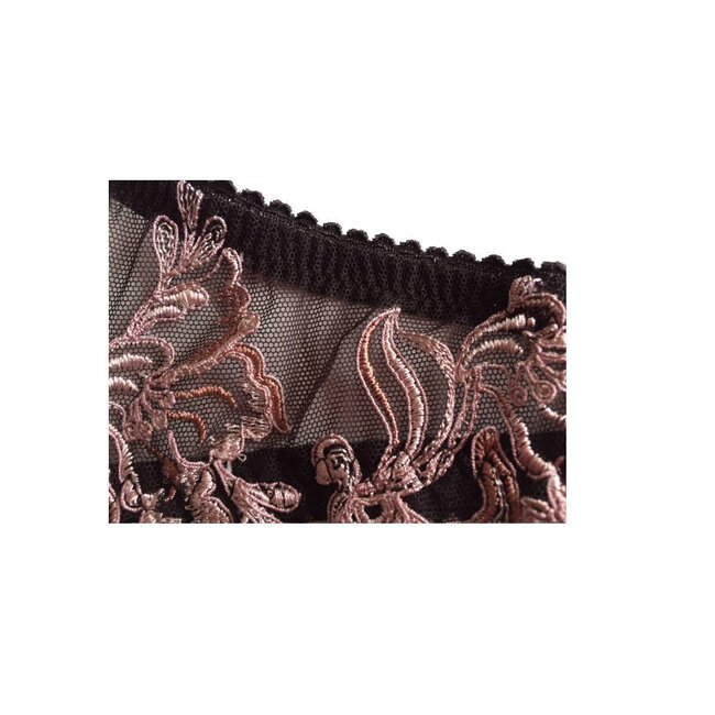 AMBRA BH oil push · Silk · Flowers · brown