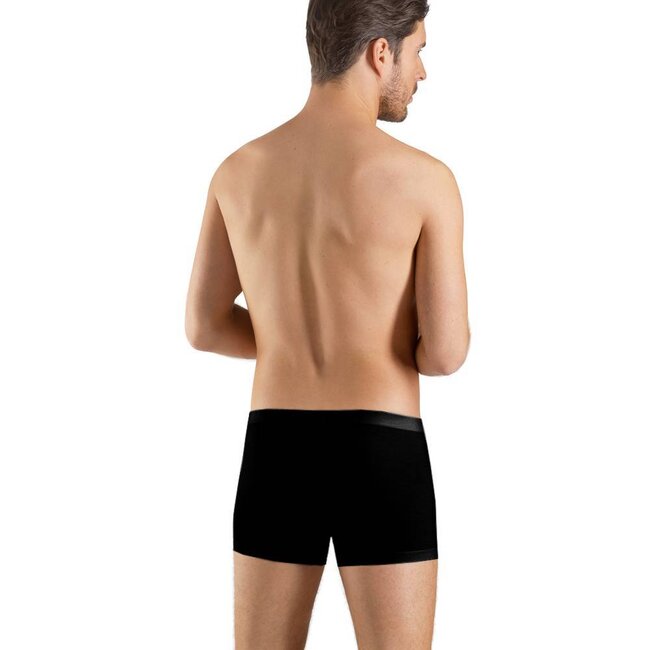 Hanro Heren·boxer·korte·Hanro·Cotton Sensation·zwart·73065