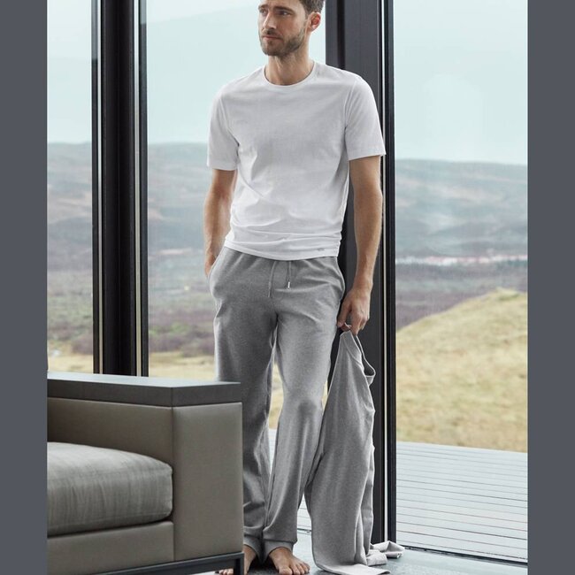 Hanro Heren·t shirt·round·nek·short·sleeve·white