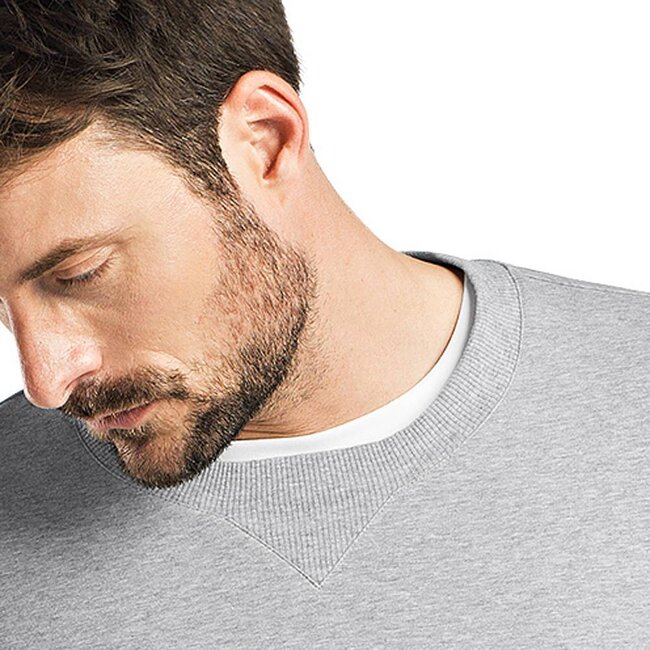 Hanro Men's·sweatshirt·round·neck·long·sleeve·grey