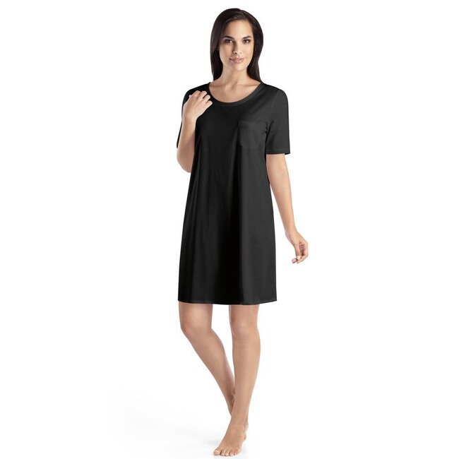 Hanro Nachtjurk·cotton·de·luxe·zwart