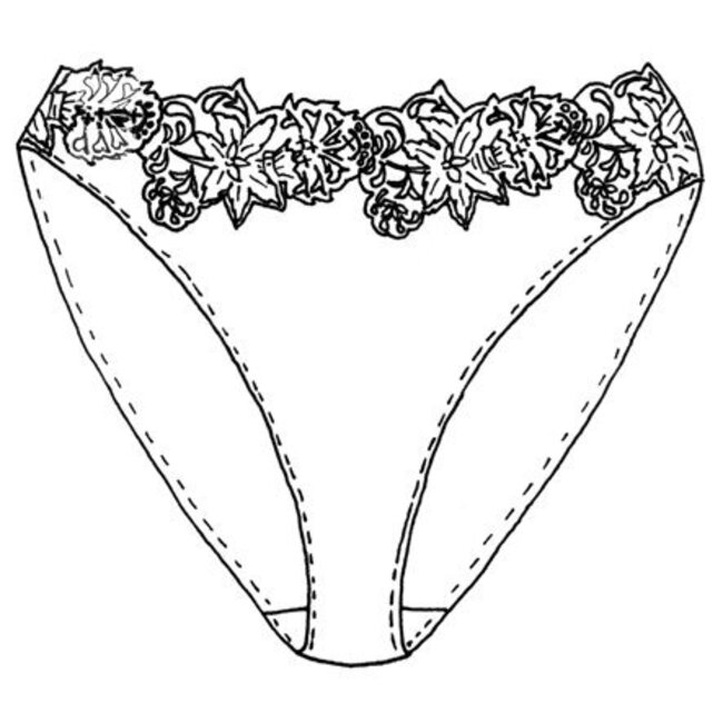 AMBRA Slip-Stampa Blu-skin