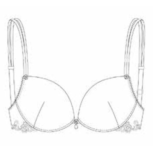 AMBRA T-Shirt-Bra Silk Fuchsia-red