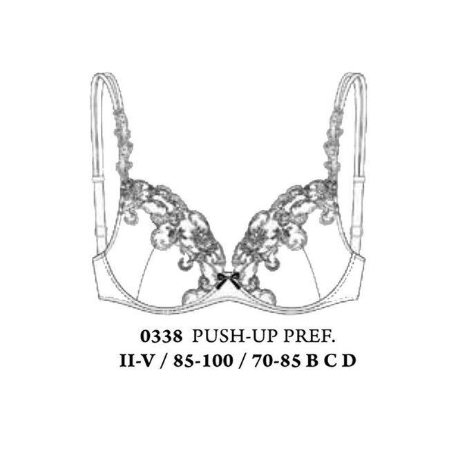 AMBRA AMBRA BH pushup Platinum Classic crème/ roze