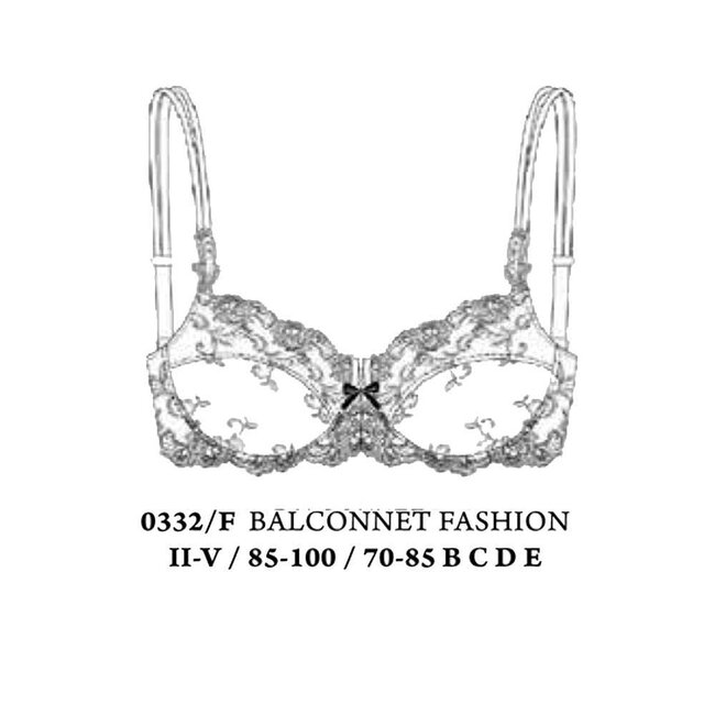 AMBRA Balconnet-BH Platinum Fashion Ambra  mauve/ Elfenbein