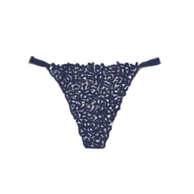 AMBRA Tanga-Petites-Fleurs-Indigo- Blauw