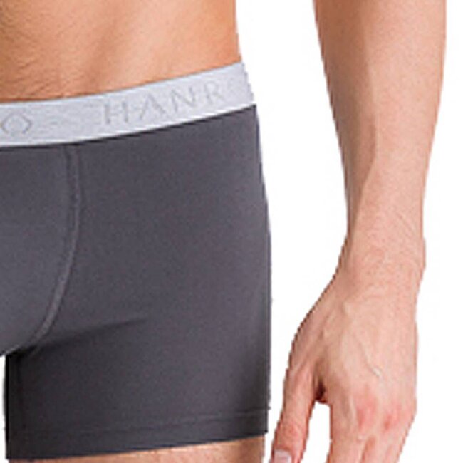 Hanro Herren Slips 2er Pack Cotton Essentials Grau