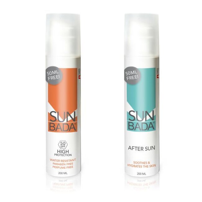 SET: sunscreen + After sun f. Man woman toddler and baby!