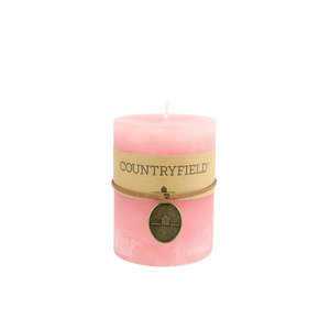 Countryfield Countryfield Stamp candle pink Ø7 cm | Height 7.2 cm