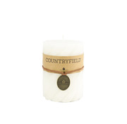 Countryfield Countryfield Stompkaars met ribbel Wit Ø7 cm | Hoogte 7,5 cm