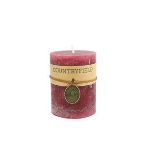 Countryfield Countryfield Stamp candle Purple Ø7 cm | Height 7.2 cm