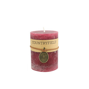 Countryfield Countryfield Stamp candle Purple Ø7 cm | Height 14 cm