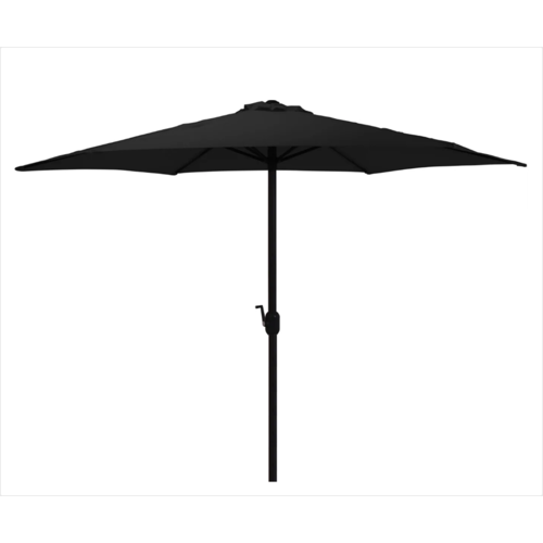 Pro Garden Parasol Zwart Ø300 cm voor Tuin en Terras | met handig opdraaisysteem