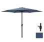 Parasol Donkerblauw Ø300 cm voor Tuin en Terras | met handig opdraaisysteem