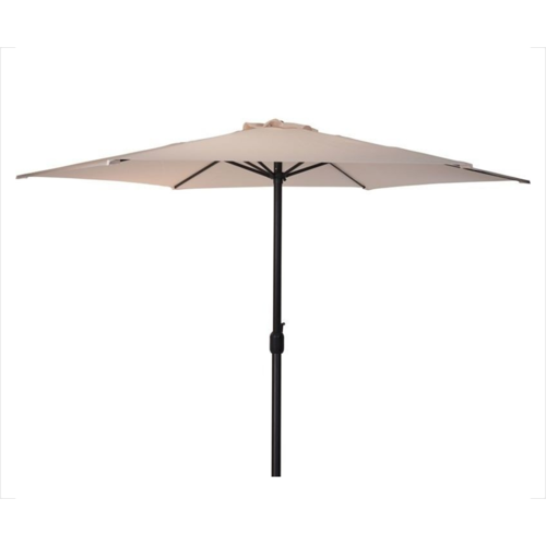 Pro Garden Parasol Taupe Ø300 cm voor Tuin en Terras | met handig opdraaisysteem