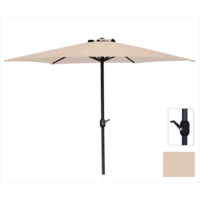 Crème de parasol Ø300 cm pour le jardin et la terrasse | avec un système d'amarrage pratique