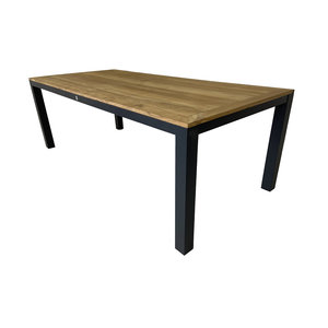 Mondial Living Mesa de comedor Palazzo para 4 personas, 180 cm | Tablero de madera de teca