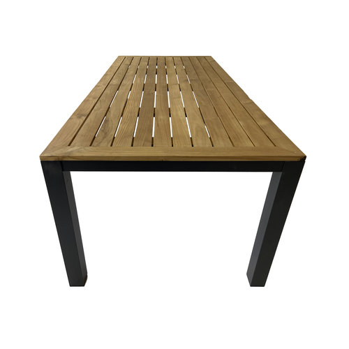 Mondial Living Table à manger à 4 personnes Palazzo 180 cm | Table de table en bois en teck