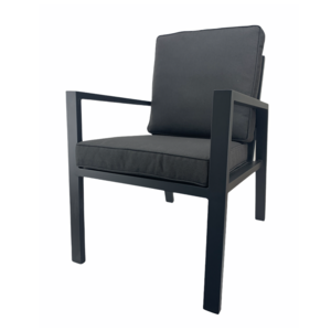 Mondial Living Anthracite dining chair/garden chair Palazzo | Incl. cushions