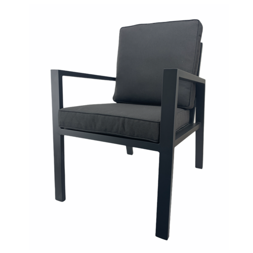 Mondial Living Anthracite dining chair/garden chair Palazzo | Incl. cushions