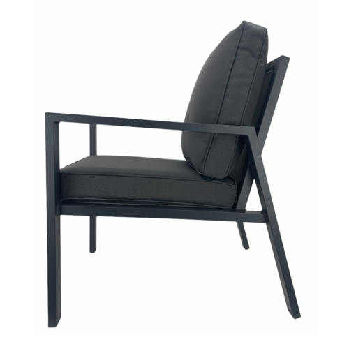 Mondial Living Anthracite dining chair/garden chair Palazzo | Incl. cushions