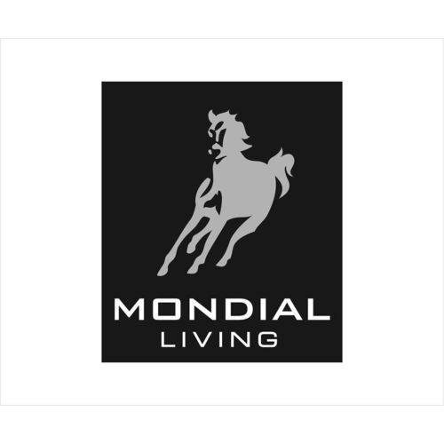 Mondial Living Tuintafel Paris Blended Grey Ø120 cm | Glazen tafelblad