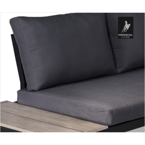 Mondial Living Loungeset Titan | Eckgarnitur inkl. Tisch aus Akazienholz