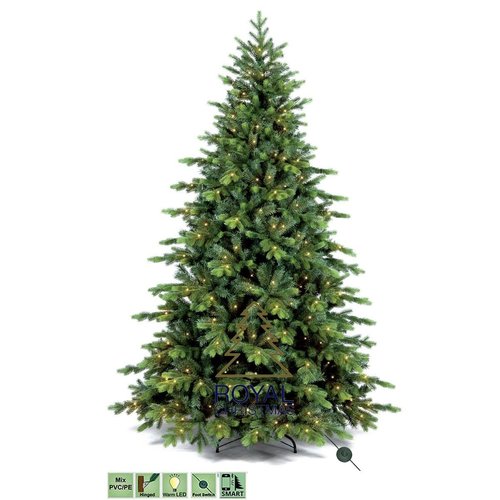 Royal Christmas Royal Christmas® Künstlicher Weihnachtsbaum Visby 210 cm | inklusive LED-Beleuchtung